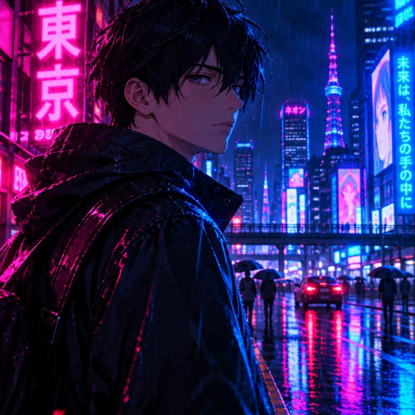 Rainy Night City Walk